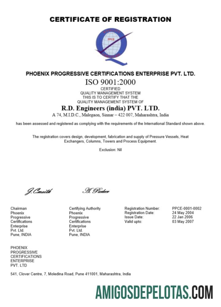 Modelo realista de certificado de registro da Índia em Word e PDF